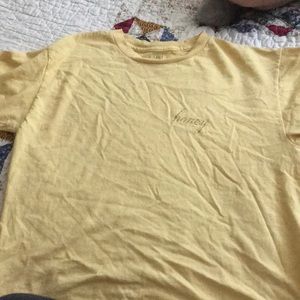 Crop tshirt with the word honey. No stains.